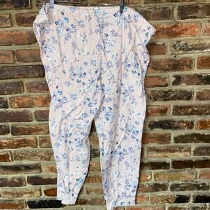 Lucky Brand Pink Floral Print Pajama Sleepwear Pants Women's Size 2X